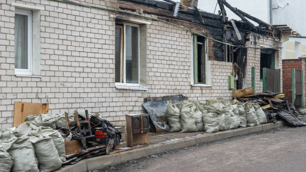 Professional Fire Damage Removal technician working in Cleveland, OH